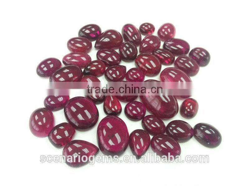 #CEZZ Natural Multi-Shape Cabs Loose Gemstone Rubellite Cabochon