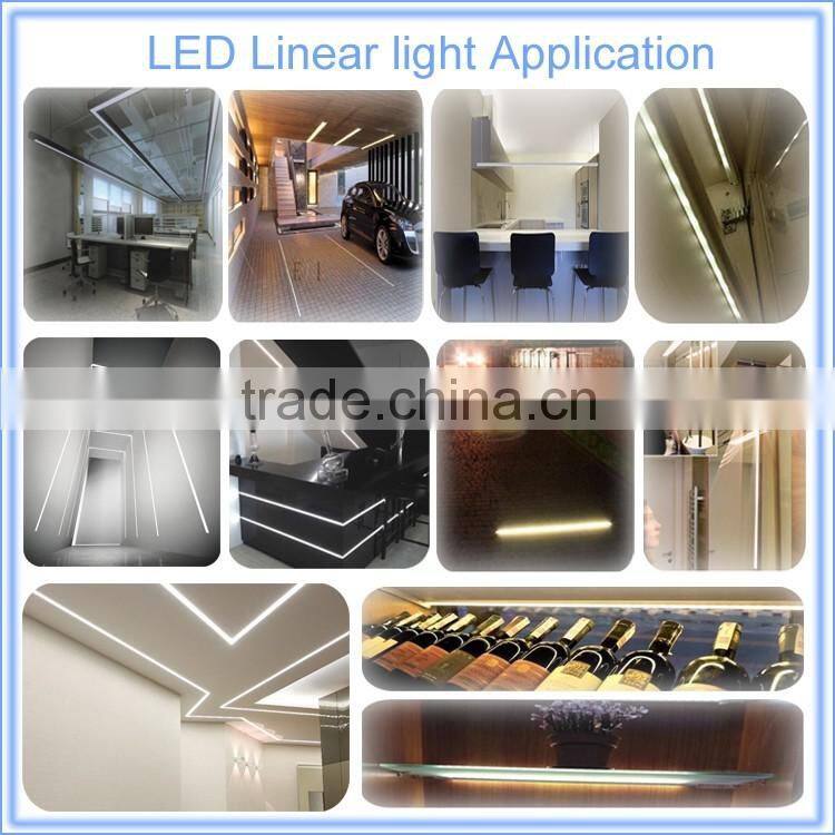 Factory new designed Anodized silver LED linear light for suspension light