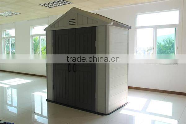 New design high quality HDPE plastic garden sheds for tool storage