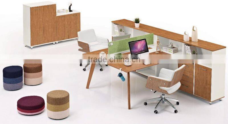 Office furniture 4 person workstation modern office cubicles partition Aluminium glass office partition