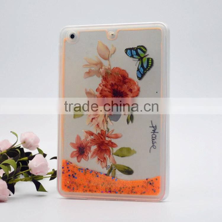 Tranasparent clear liquid rubber case for Ipad mini