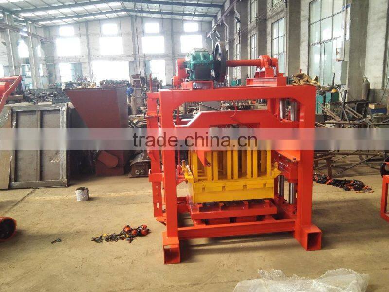 QTJ4-40 hand press brick making machine hand operation block machine manual brick block machine