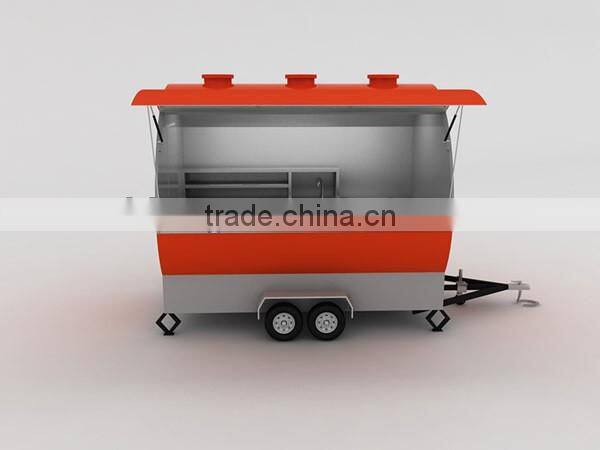 CE approval bbq grill cart snack food trailer hot sales best quality food cart for sale