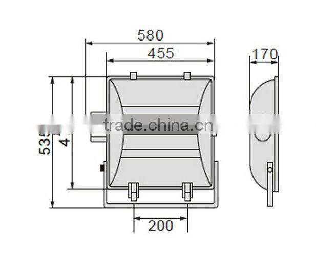 E40 Unbreakable 1000w Metal Halide Light Fixture DJ-M260