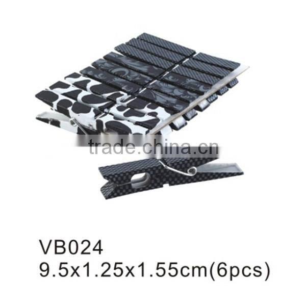 VB025 clip hanger matched plastic clothespins