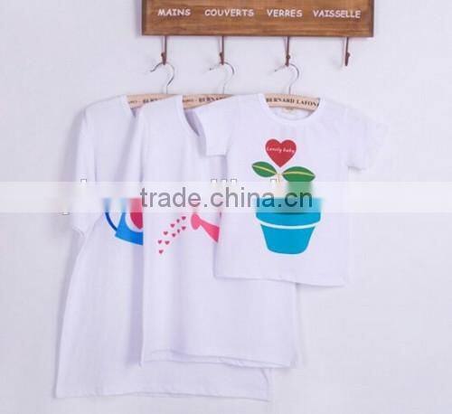 2015 Fashion Special Design Cotton Shirt Alibaba Golden Supplier Cheaper Hot Family T-Shirt