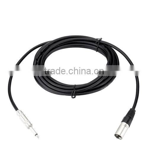 16ft / 5m XLR Male to 6.5mm Male Cable Wire for Mixer Mixing Console Microphone Loudspeaker