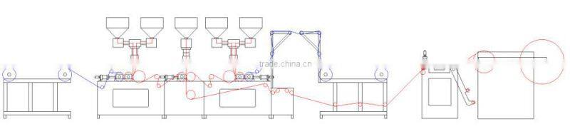 Co-extrusion 7 layers Full-auto PE Air Bubble Film Making Laminated Machine
