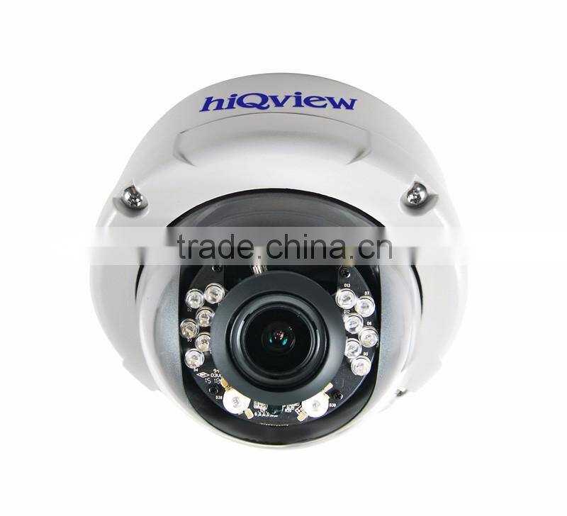 HIQ-5510 H.265 5 Megapixel Outdoor Vandal Proof Dome PoE IP Camera