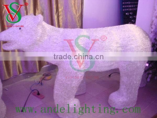 new LED 3D motif light big polar bear