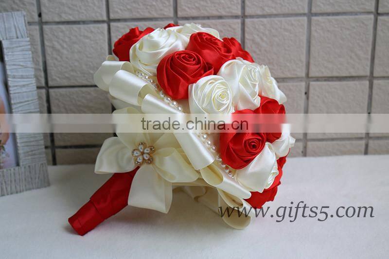 Handmade silk wedding bouquet