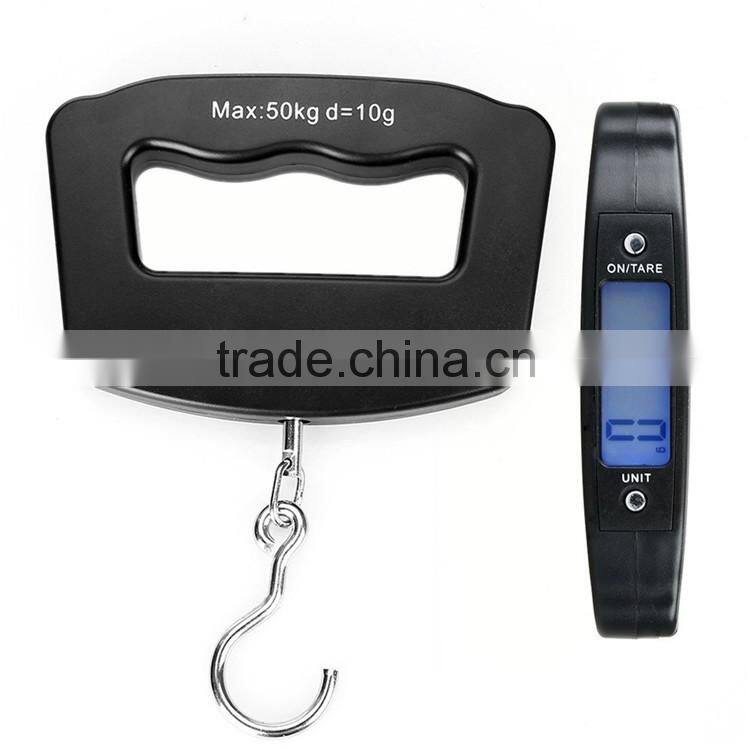 Hot sell digital hanging hook&strap luggage scale 110lb