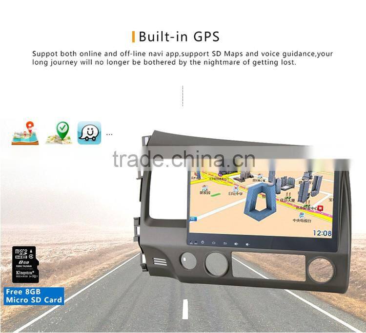 Faster Wireless 10.2 inch Car player dvd Built in Wifi with GPS for honda