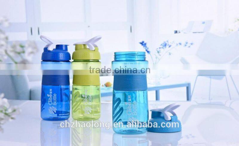 food grade 680ml Plastic PC Shaker Water Bottle, plastic water bottle joyshaker