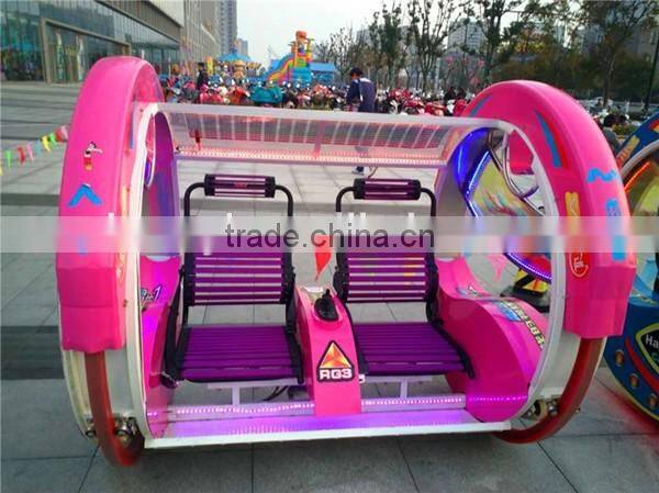 Factory direct sales rotating kid ride , outdoor amusment park equipment swing happy car with LED