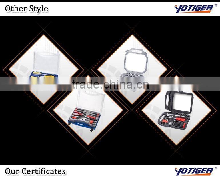 43Pcs Bits Sockets Ratchet Handle Transparent Case Tools Set