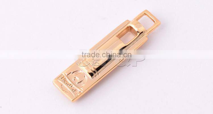 The nice gold plating customized zipper puller backpack