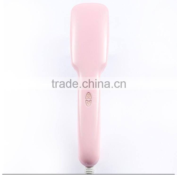 2 in1 Anion Straight Comb Auto LCD Brush Hair Straightener Iron Straightening Irons Negative Ions Hair Straight Brush