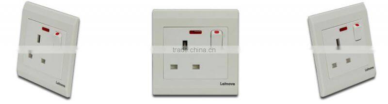 new product 1 gang European three pin outlet