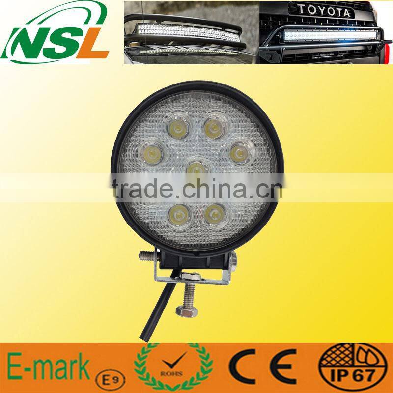 IP67 waterproof 27w energy saving led work lights round led lamp