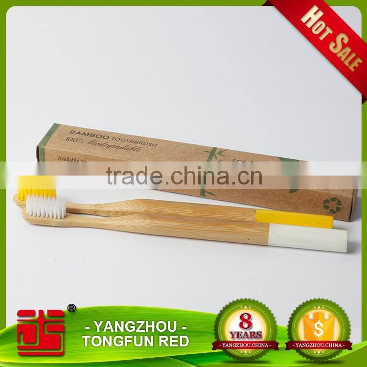 customize logo pacakge healthy and natural bamboo toothbrush wholesale