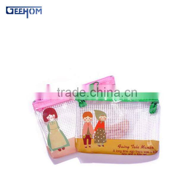 Korean fancy kids cheap pvc coin pouch