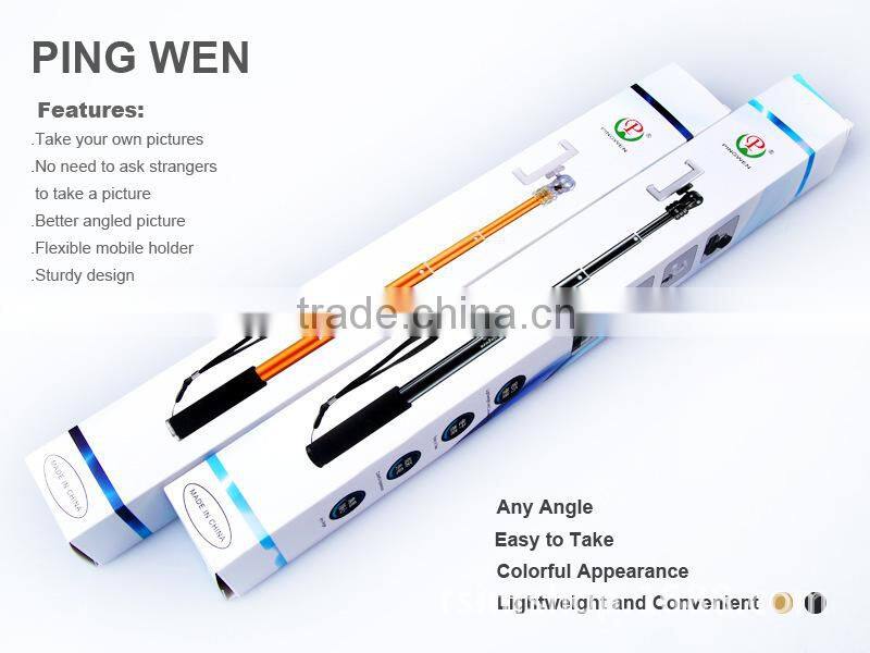 Hot sale aluminum material selfie stick popular mini monopod made in China