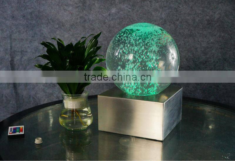 LED colorful Magic bubble sphere,table top fountain Magic ball