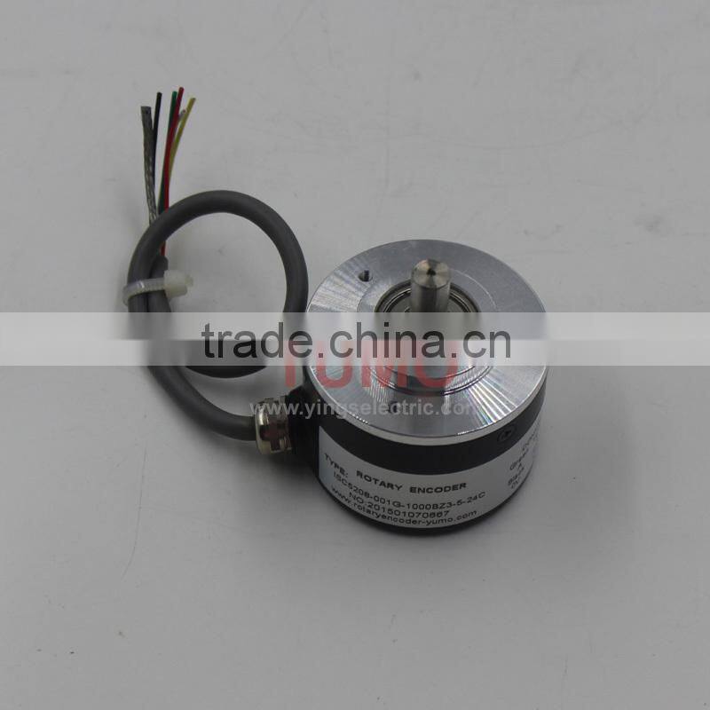 ISC5208 1000 phase CNC system Machine Solid shaft encoder optical price incremental rotary encoder