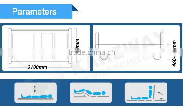 Electric five function adjustable for medical hospital bed board
