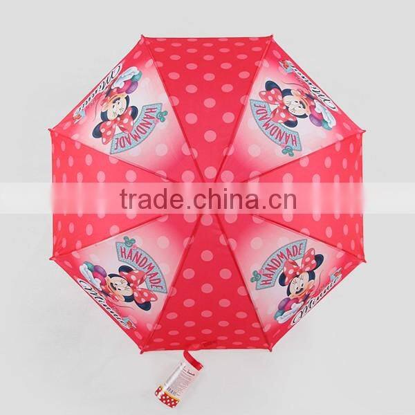 cheap fiber heat transfer straight kids umbrella