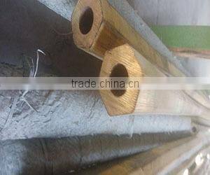 smooth surface C21000 hexagonal type brass copper tube