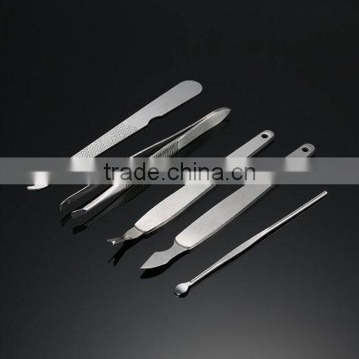 Bonvatt 9 pcs red stainless steel manicure set stainless steel manicure set