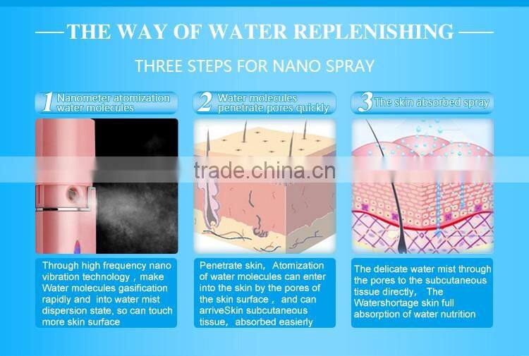 Home use facial beauty equipment hand held portable facial steamer