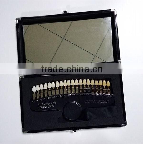 Hot Sale Teeth Whitening Shade Guide with Aluminum Case