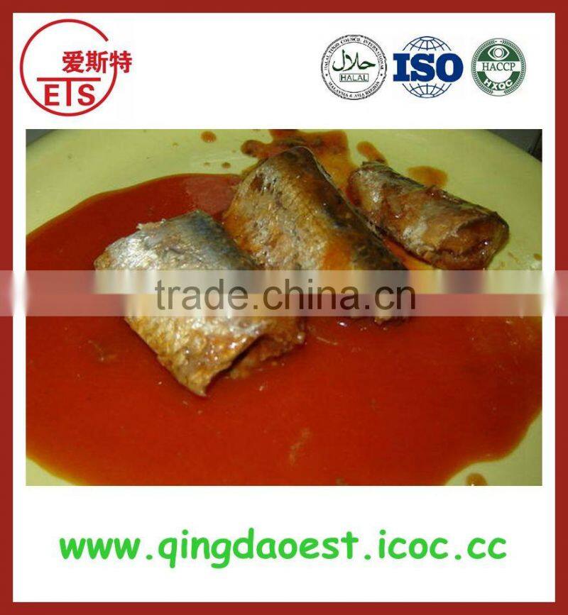 Good quality 425g/tin canned mackerel in tomato sauce