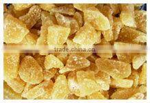 snack food, dried ginger slice, bar and dice