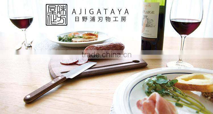 AJIGATAYA mini knife and cheese cutting board set Made in Japan