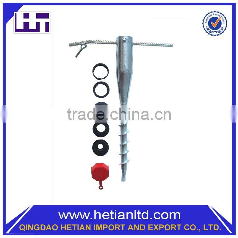 Alibaba China Safe No Dig Stainless Steel Folding Ground Screw Pole Anchor