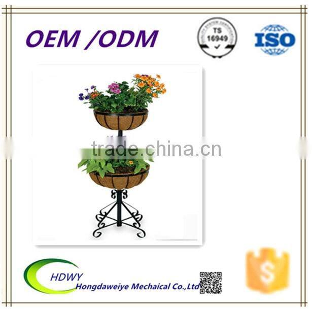 Garden Metal Hanging Basket With Coir Liner