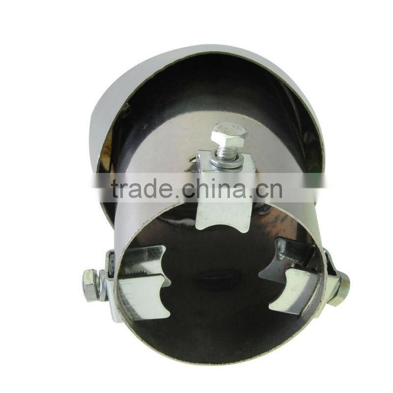 Car Stainless Steel Curved Pipe Chrome Trim Decorative Tip