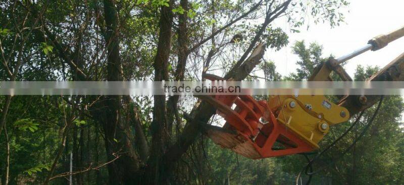 Excavator mounted Hydraulic Log Cutter / Tree Cutter