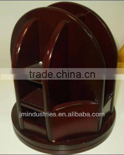 Swivel Wooden Pen Holder