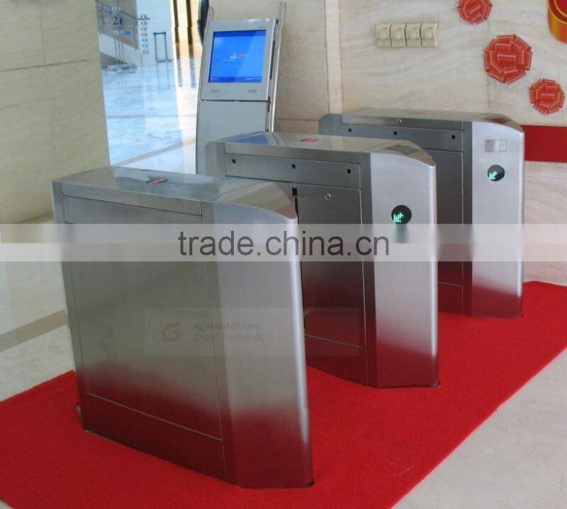 stainless single arm swing gate for supermarket and bus station