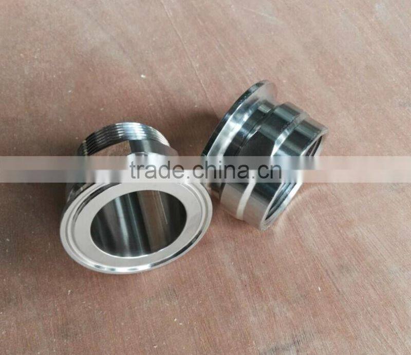 stainless steel sanitary clamp threaded ferrule