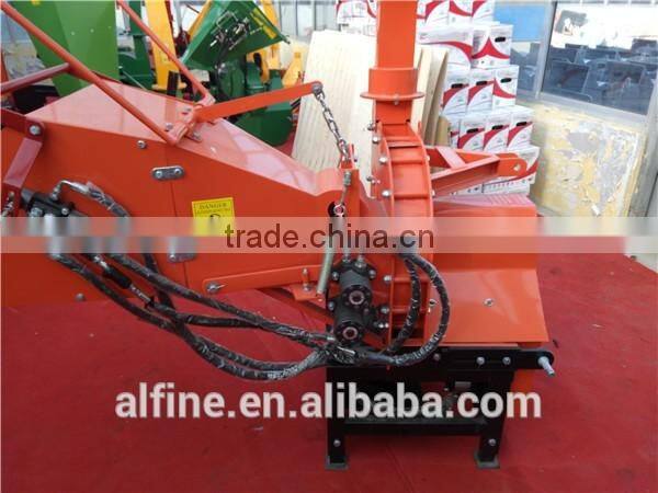 CE approved tractor PTO driven wood chipper with hydraulic feeding