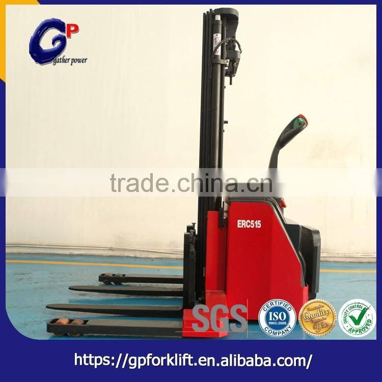 Alibaba export low price high efficient industrial handling vehicles full electric stacker