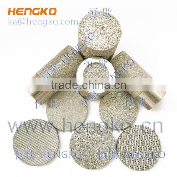 0.5 10 15 20 30 60 90 Microns Porosity Sintered Stainless Steel Filter Disc