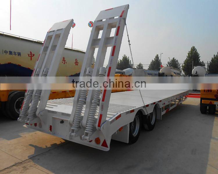 Chinese OEM 3 Axle 100T Low Bed Semi Trailer for sale