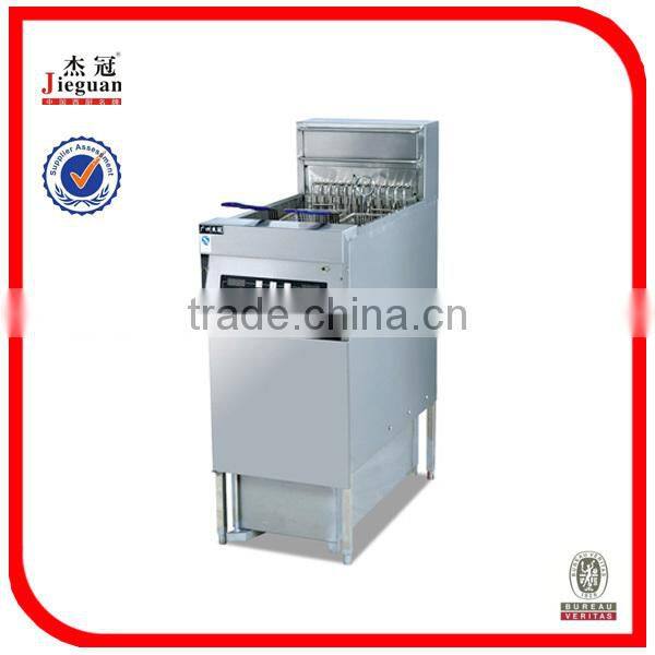 Easy and simple to handle Vertical 1-tank computer fryer with oil filter cart 2 basket(DF-30A)(0086-13632272289)